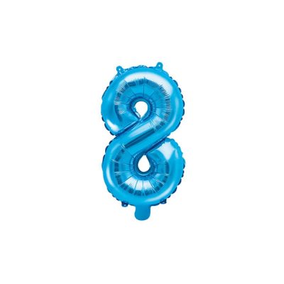 Blue Number Balloon 8 (35cm)
