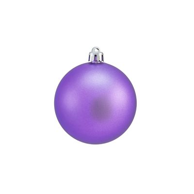 Christmas balls 7cm, Matt Purple (6 pcs.)