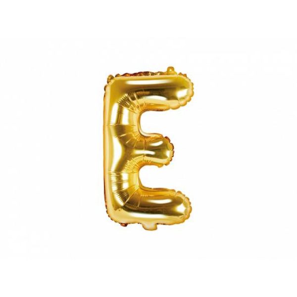 Gold Letter Balloon E (35cm)