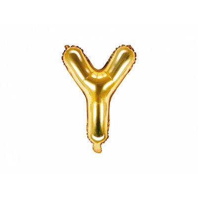 Gold Letter Balloon Y (35cm)