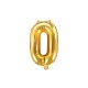 Gold Number Balloon 0 (35cm)