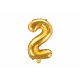 Gold Number Balloon 2 (35cm)