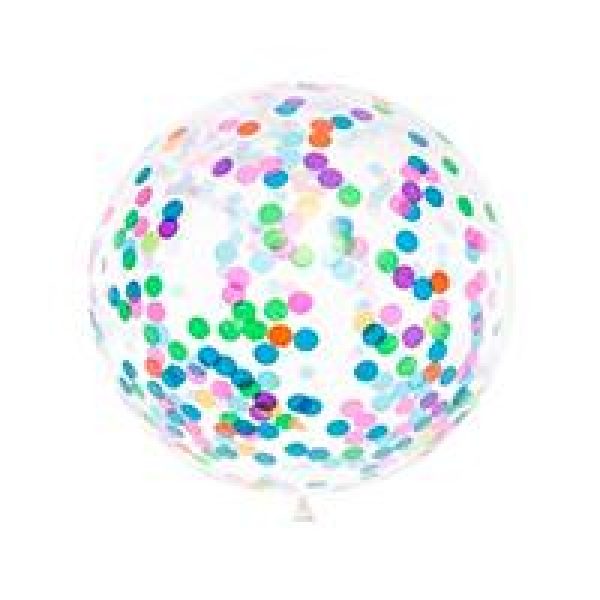Latex Balloon 100 cm with Confetti (1 pc)
