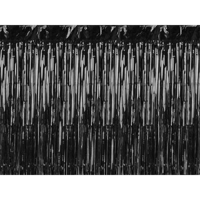 Party curtain, Black, 90x250cm