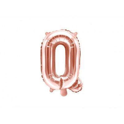 Rose Gold Letter Balloon Q (35cm)