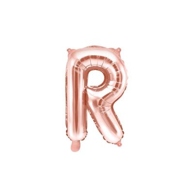 Rose Gold Letter Balloon R (35cm)