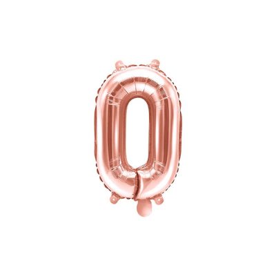 Rose Gold Number Balloon 0 (35cm)