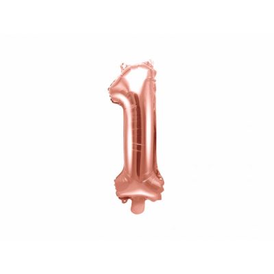 Rose Gold Number Balloon 1 (35cm)