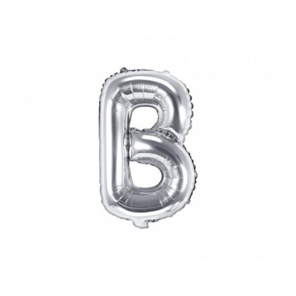 Silver Letter Balloon B (35cm)