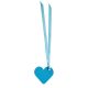 Table card Turquoise hearts (x12)