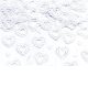 White confetti hearts (15g)