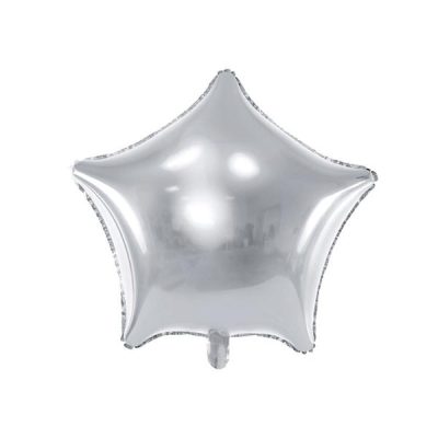 Foil Balloon Star 48cm - Silver