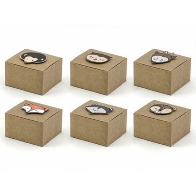 Woodland paper gift boxes 6 pcs
